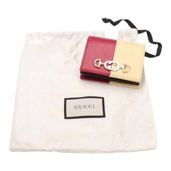 Gucci Zumi Horse Bit Pythion Card Case in Colorblock with Chain & Dust Bag WOC - Picture 2 of 9